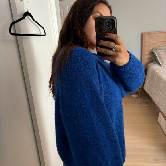 Banana Republic - Cozy Oversized Cardigan - Haigh Blue - Large - Picture 4 of 6